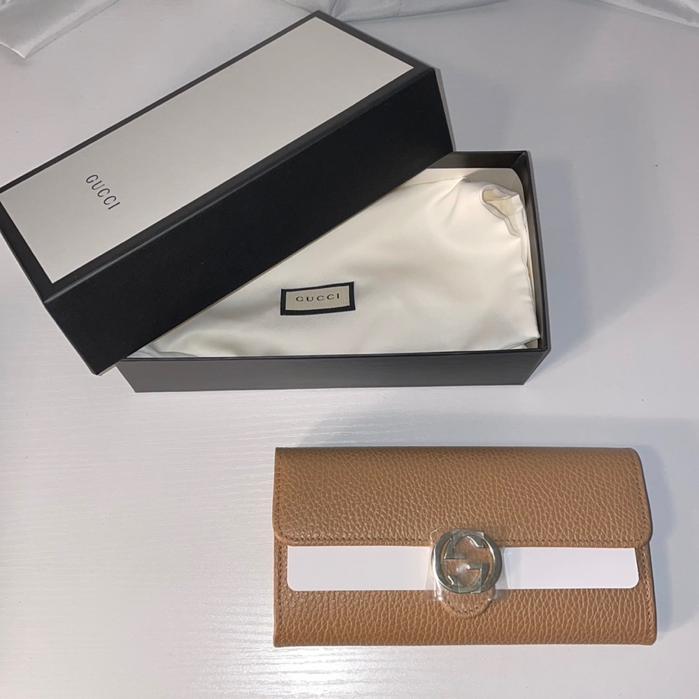 Gucci Tan Icon Long Wallet